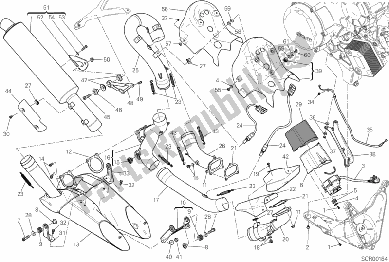 Tutte le parti per il Sistema Di Scarico (jap) del Ducati Superbike 1199 Panigale 2013